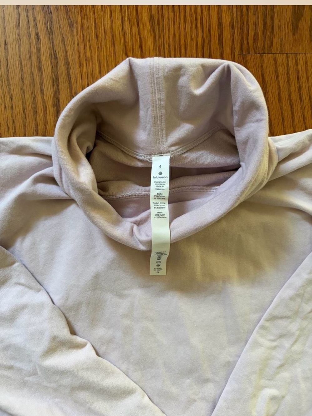 lululemon athletica Light Pink Turtleneck Neck Sweater
